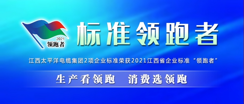 喜訊丨集團2項企業標準榮獲2021年江西省企業標準“領跑者”！